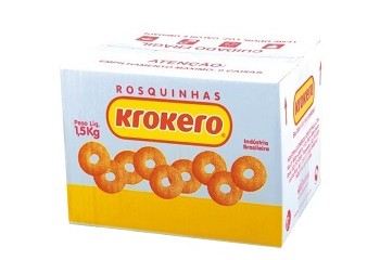 Rosquinhas Krokero Sabor Leite 1,5kg