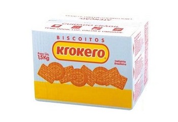 Biscoitos Krokero Sabor Coco 1,5kg