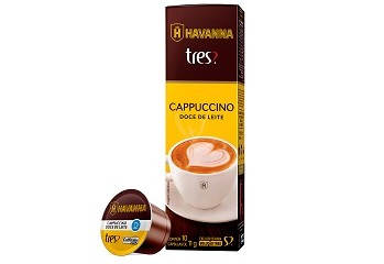 Cápsula Cappuccino Doce de Leite Tres Corações 10und