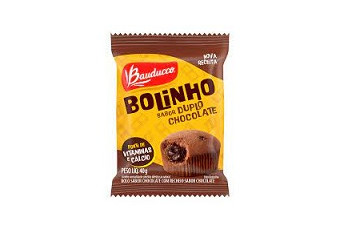 Bolinho Bauducco sabor Chocolate com Recheio de Chocolate 40g