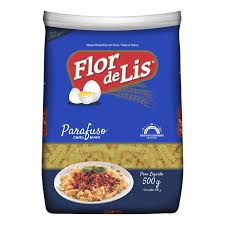 Macarrão Flor de Lis Parafuso Com Ovos 500g