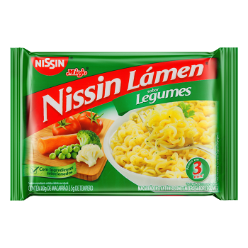 Macarrão Instantâneo Nissin Miojo Legumes 80g